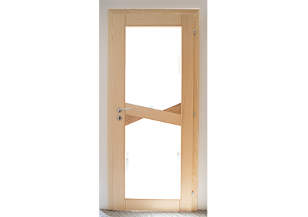 porte bois interieur vitree